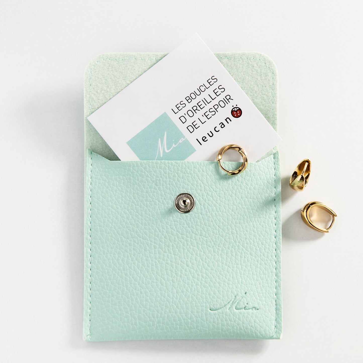 Boucles d'oreilles espoir Leucan - enfant