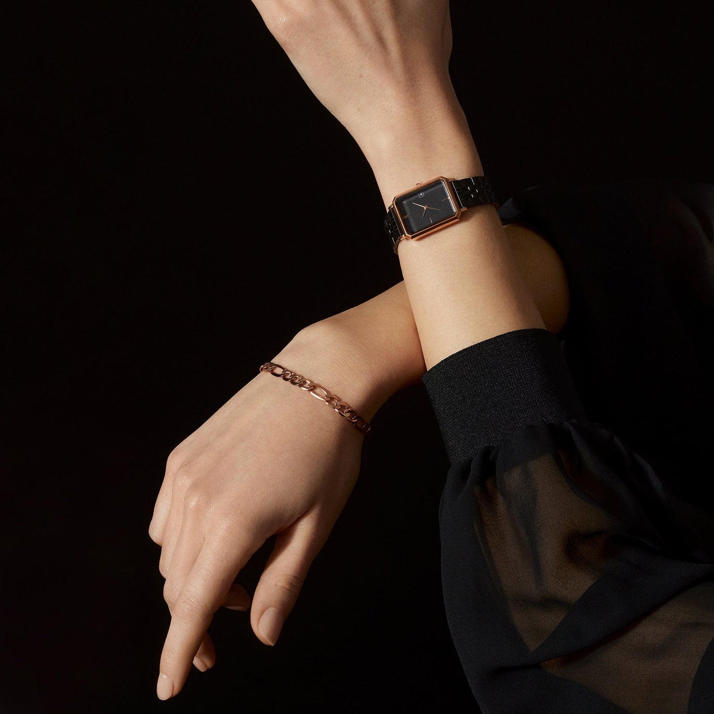 Montre d'angle en acier inoxydable