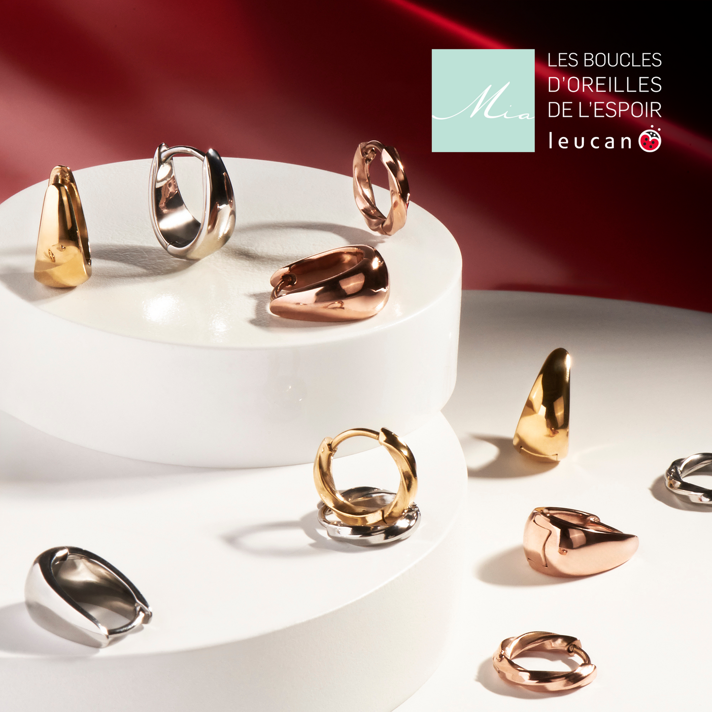 Les boucles d'oreilles de l'espoir de Leucan