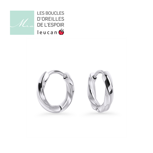 Boucles d'oreilles espoir Leucan - enfant