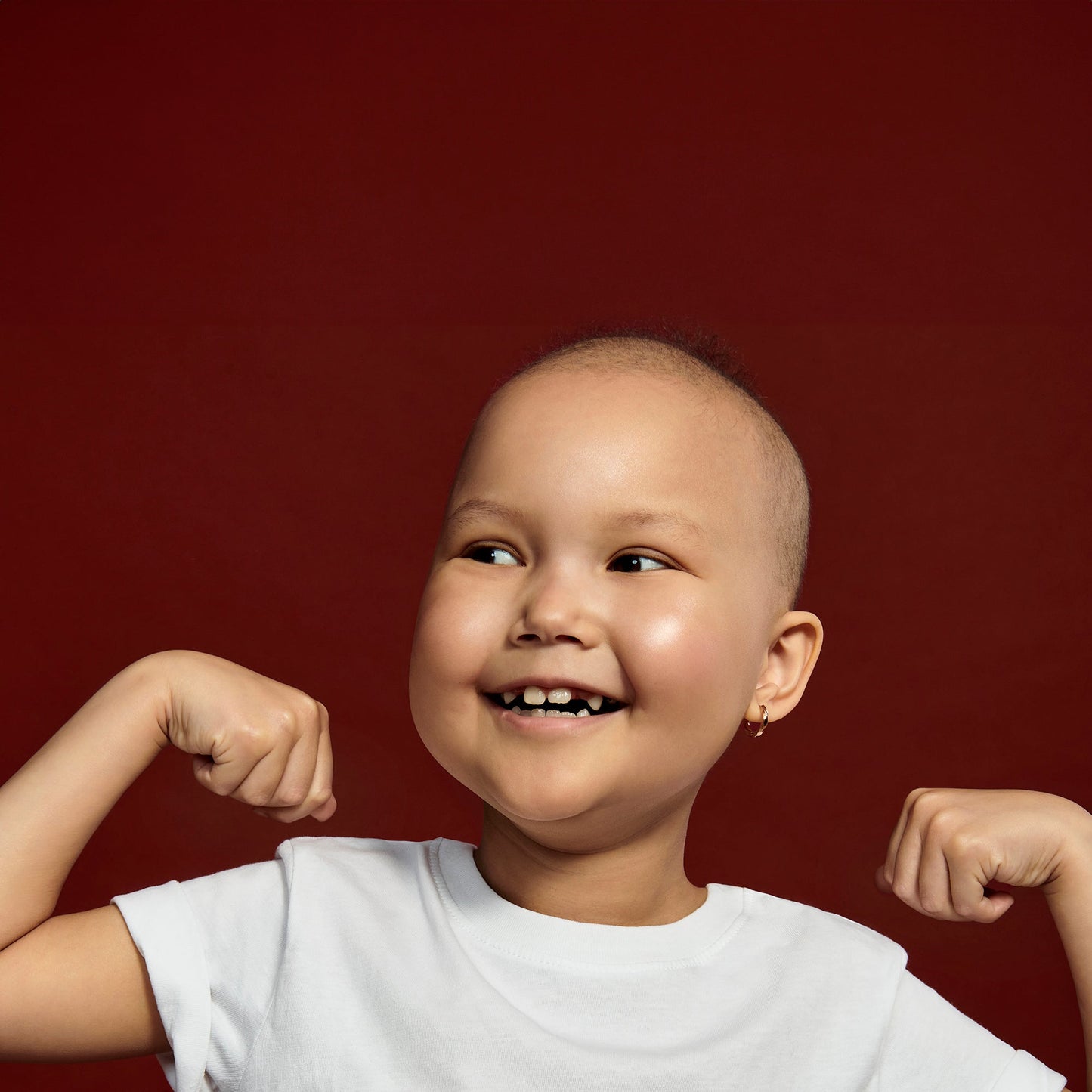 Boucles d'oreilles espoir Leucan - enfant