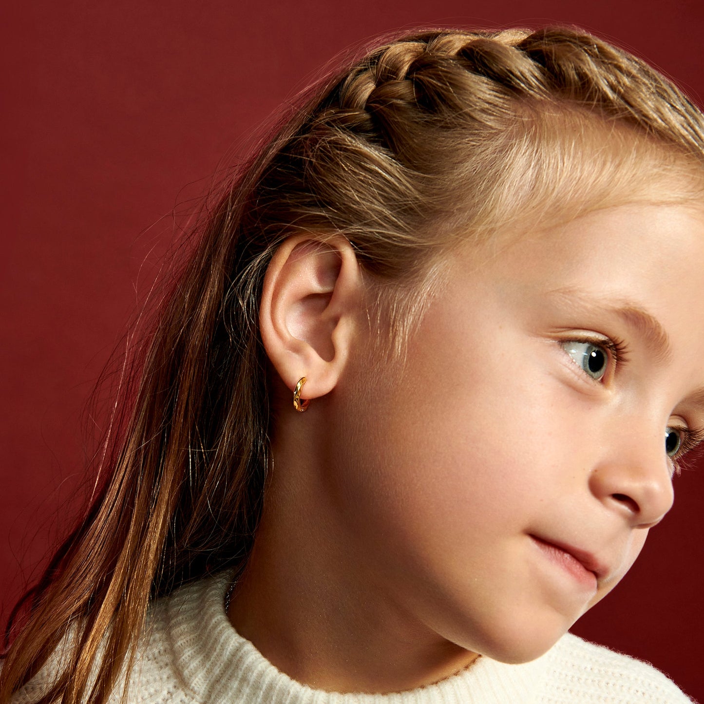 Boucles d'oreilles espoir Leucan - enfant