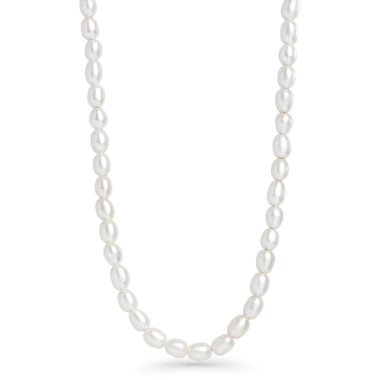 Stainless steel small pearls necklace waterproof collier petites perles acier inoxydable or à l'épreuve de l'eau MIA