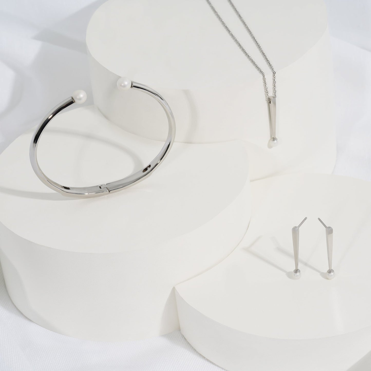 Boucles d'oreilles pendantes en perles