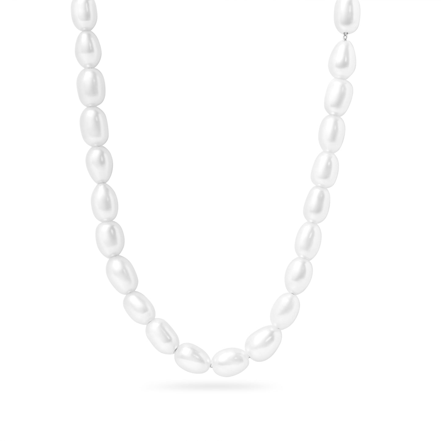 Collier de perles de haute qualité sans danger pour la peau en acier inoxydable et hypo allergène Mia Bijoux