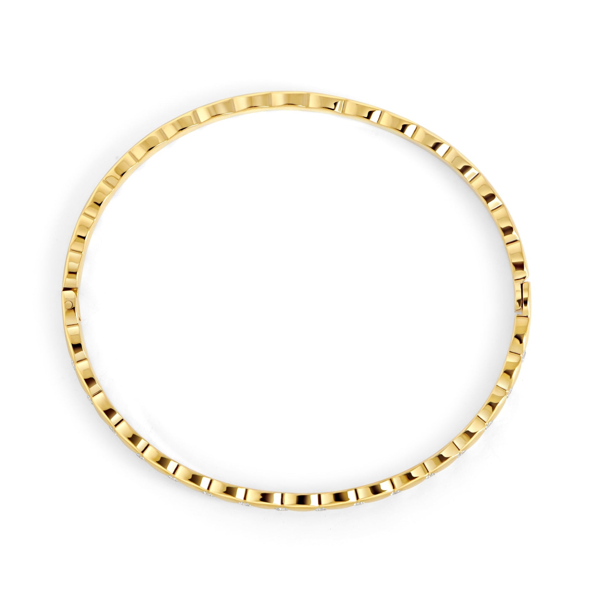 Gold_diamond_pattern_bangle_bracelet_stones_stainless_steel_rigide_losanges_pierres_acier_inoxydable_MIA