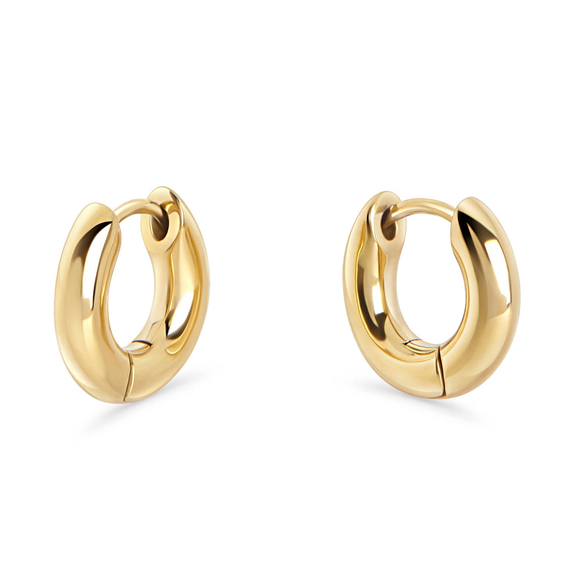 Gold_small_puffy_hoop_earrings_stainless_steel_anneaux_petits_bombes_acier_inoxydable