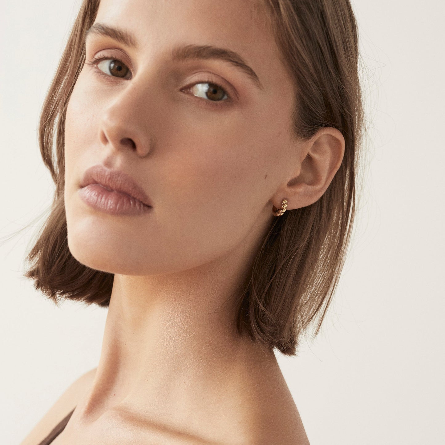 Boucles d'oreilles créoles croissant