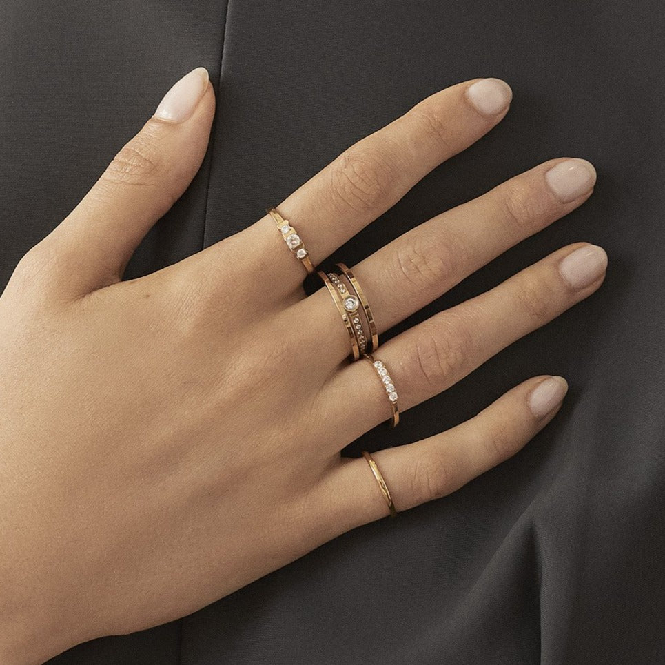 Bague étoile montante