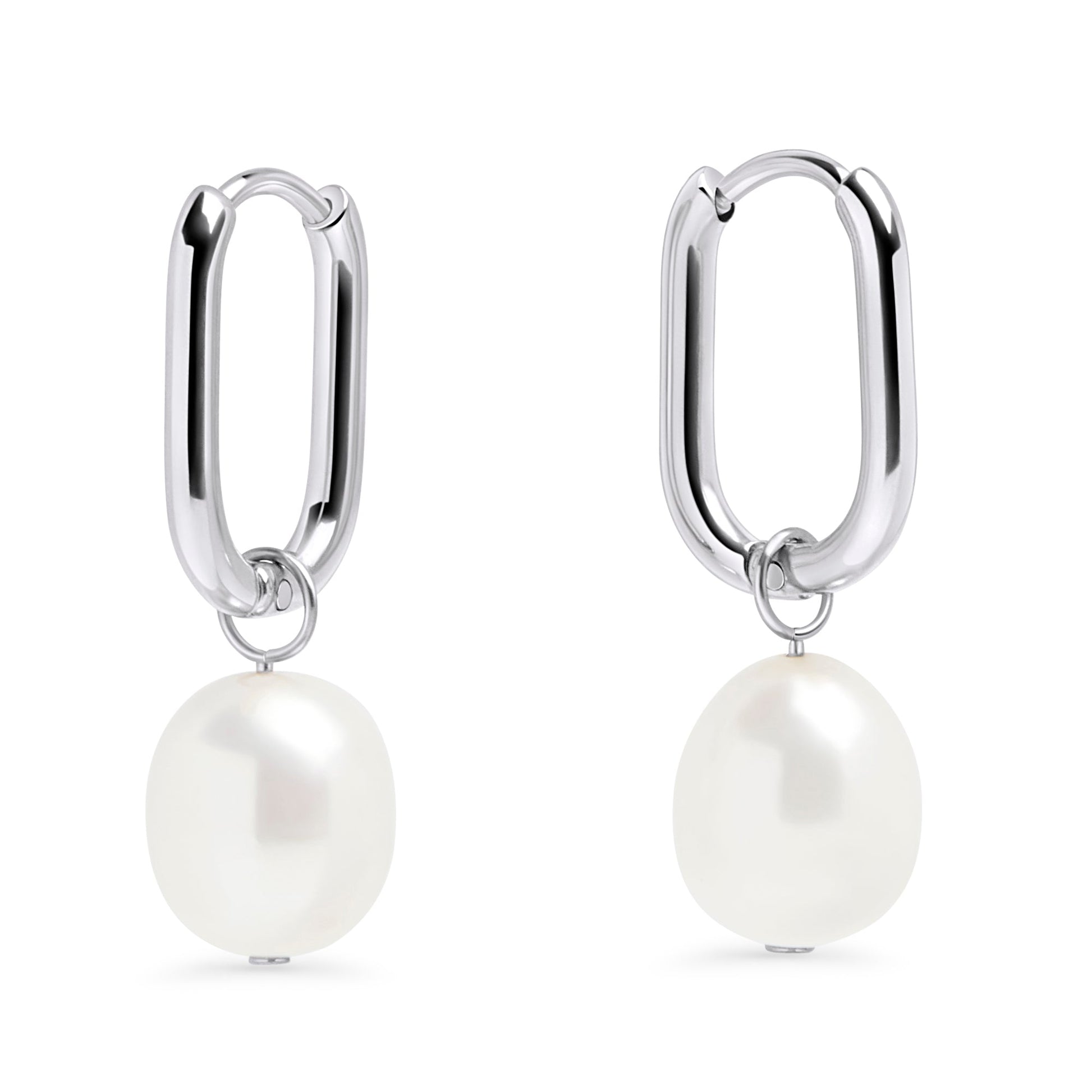     Medium_pearl_hoop_earrings_stainless_steel_boucles_oreilles_anneaux_moyens_perles_acier_inoxydable