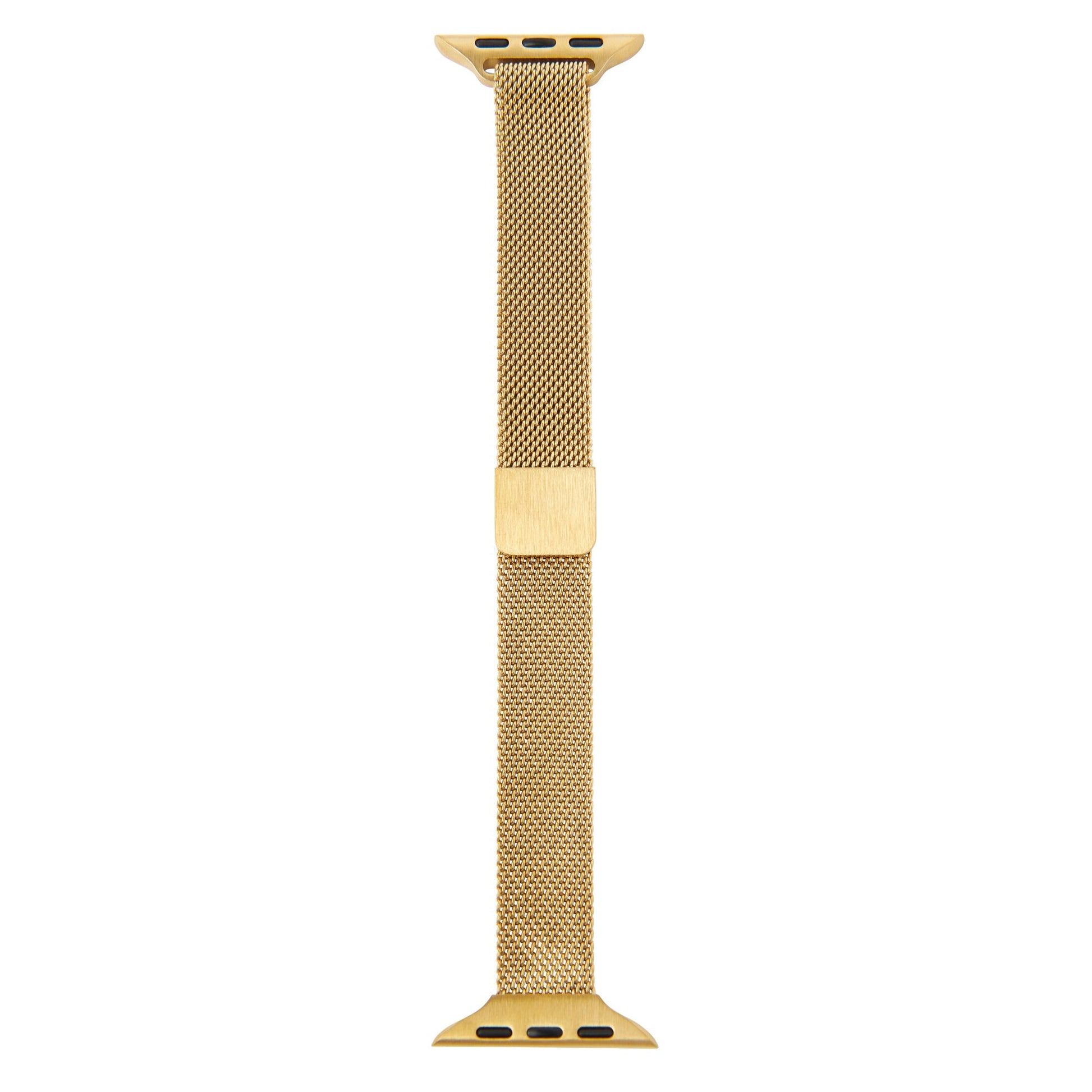 No allergy gold stainless steel milanese mesh apple watch band MIAJWL bracelet montre mailles milainaises acier inoxydable or peau sensible Mia Bijoux