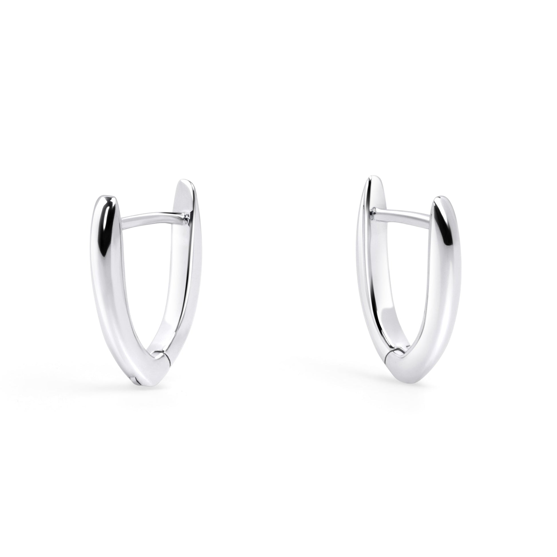 Boucle d'oreilles géométrique argent acier inoxydable fait pour durer pour les peaux sensibles non toxique pour la peau MIA BIJOUX