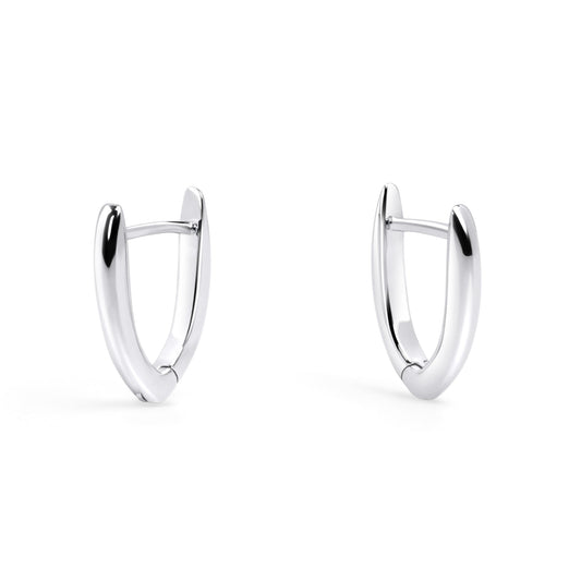Boucle d'oreilles géométrique argent acier inoxydable fait pour durer pour les peaux sensibles non toxique pour la peau MIA BIJOUX