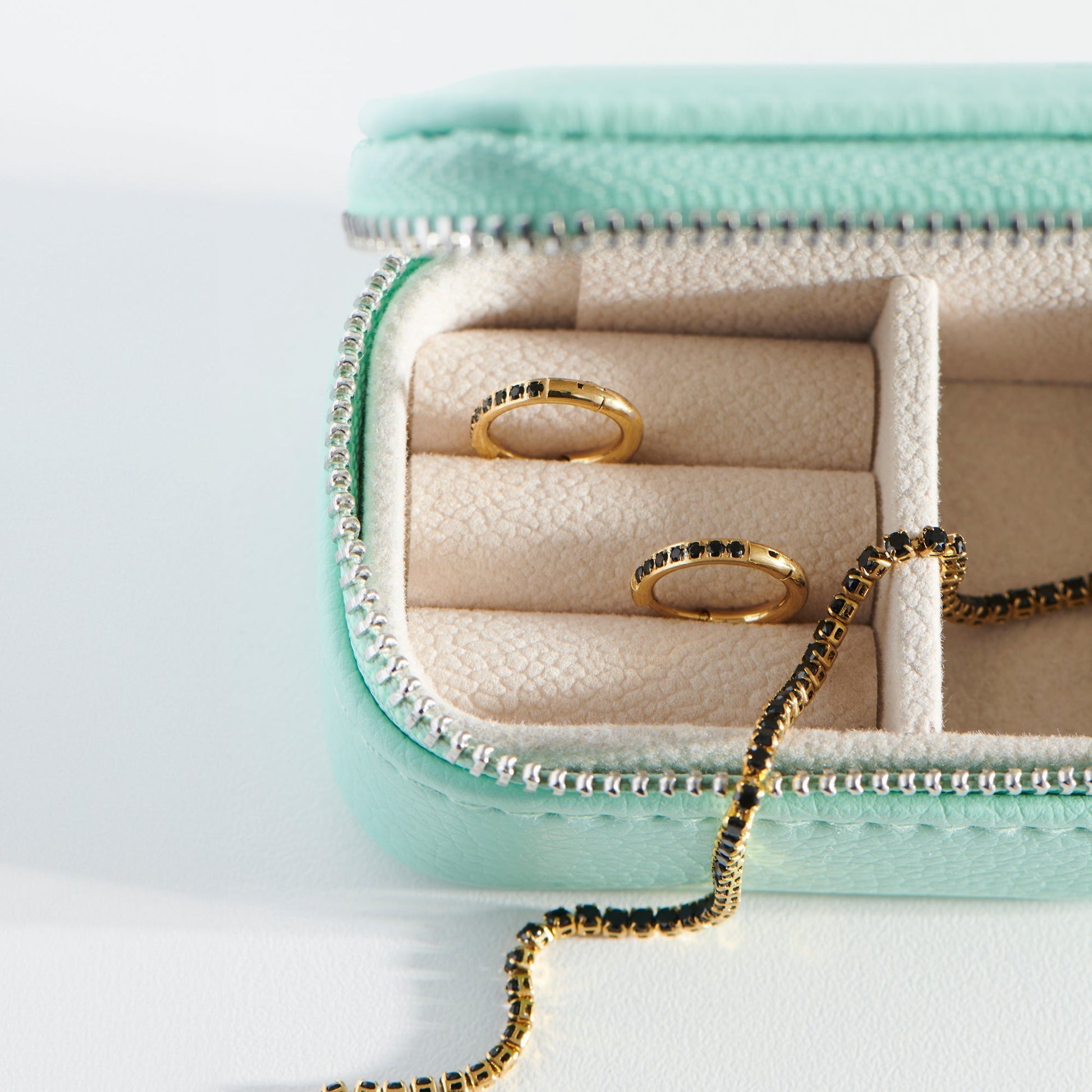 Mini rectangle travel case pochette de voyage bijoux MIAJWL