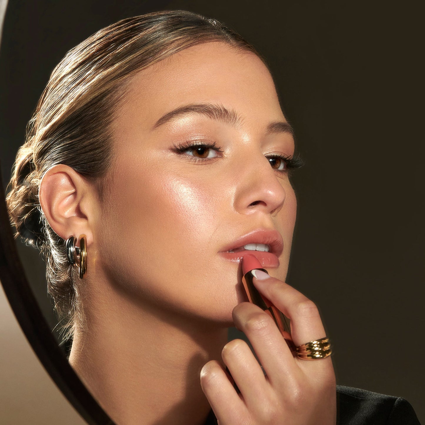 Boucles d'oreilles créoles moyennes Lara