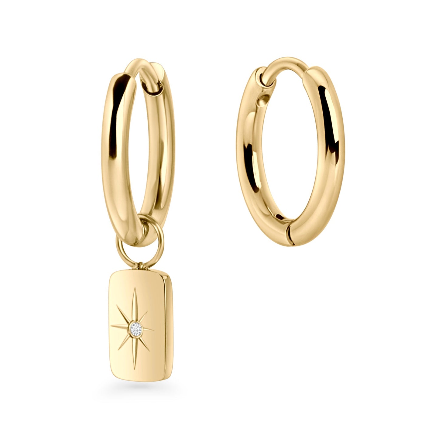 Boucles d'oreilles Huggie Polaris