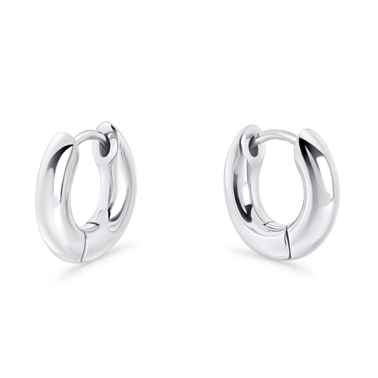 Silver_small_puffy_hoop_earrings_stainless_steel_anneaux_petits_bombes_acier_inoxydable