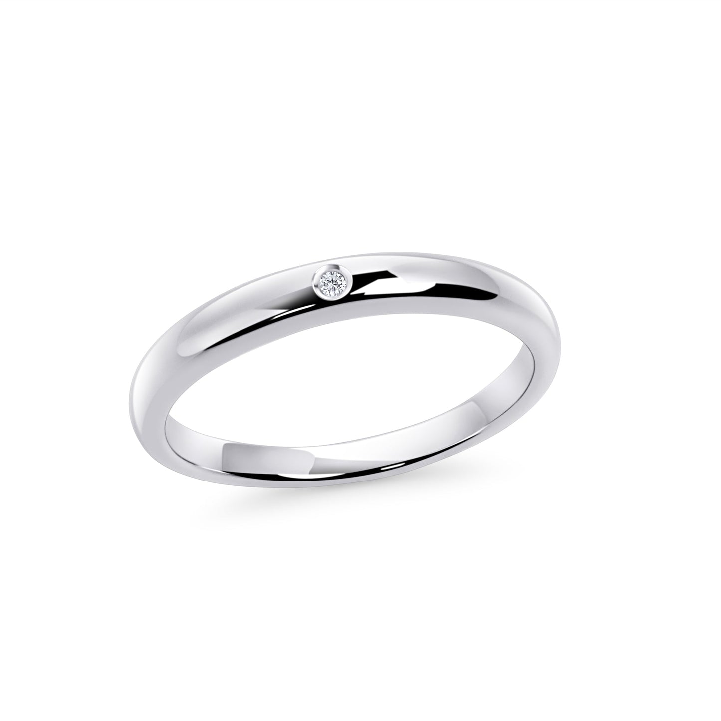 Bague en argent acier inoxydable avec pierre de haute qualité qui ne ternie pas sans danger pour la peau MIA bijoux 