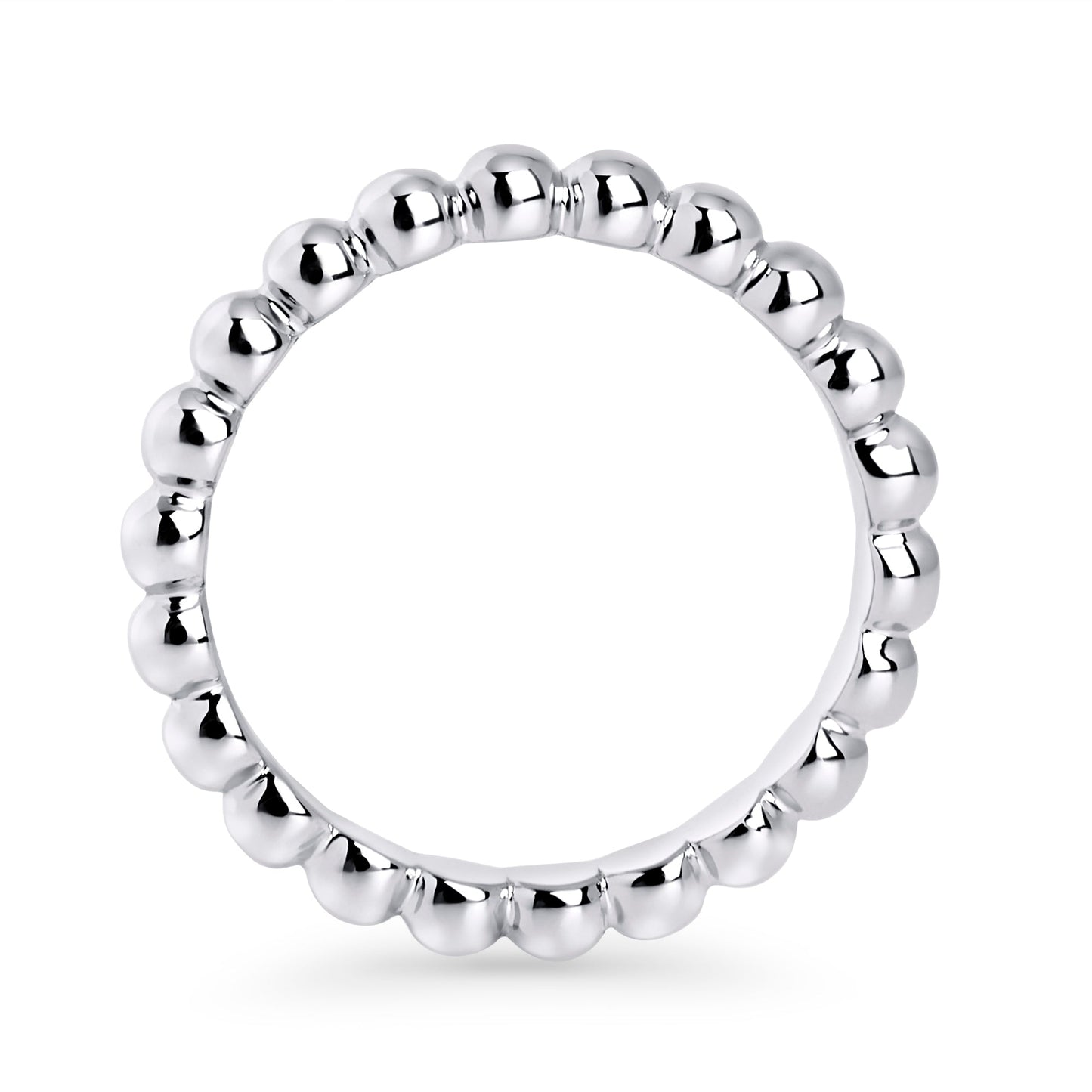 Bague billes acier inoxydable argent Mia Bijoux