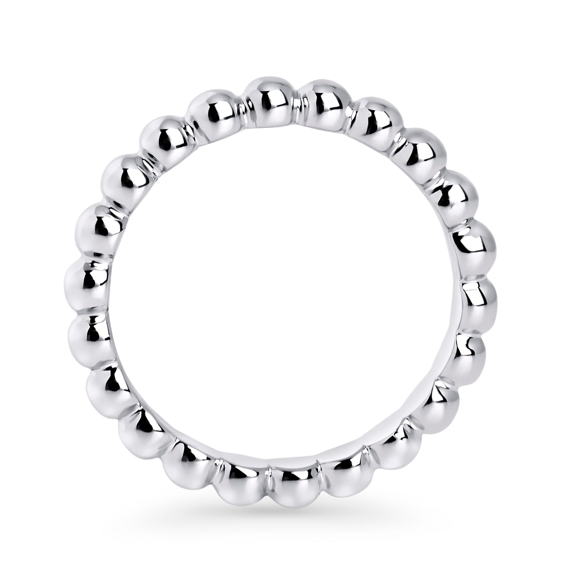 Bague billes acier inoxydable argent Mia Bijoux