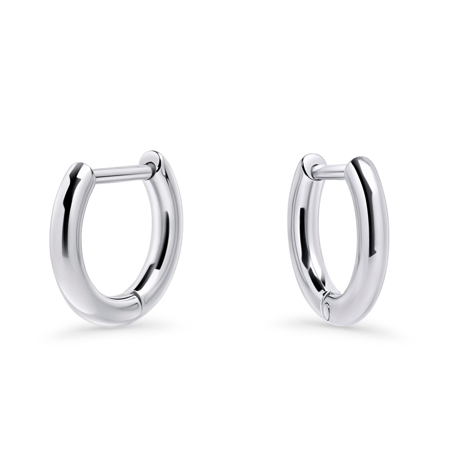 Small stainless steel straight pin waterproof hoops MIAJWL Petites boucles d'oreilles anneaux acier inox à l'épreuve de l'eau Mia Bijoux