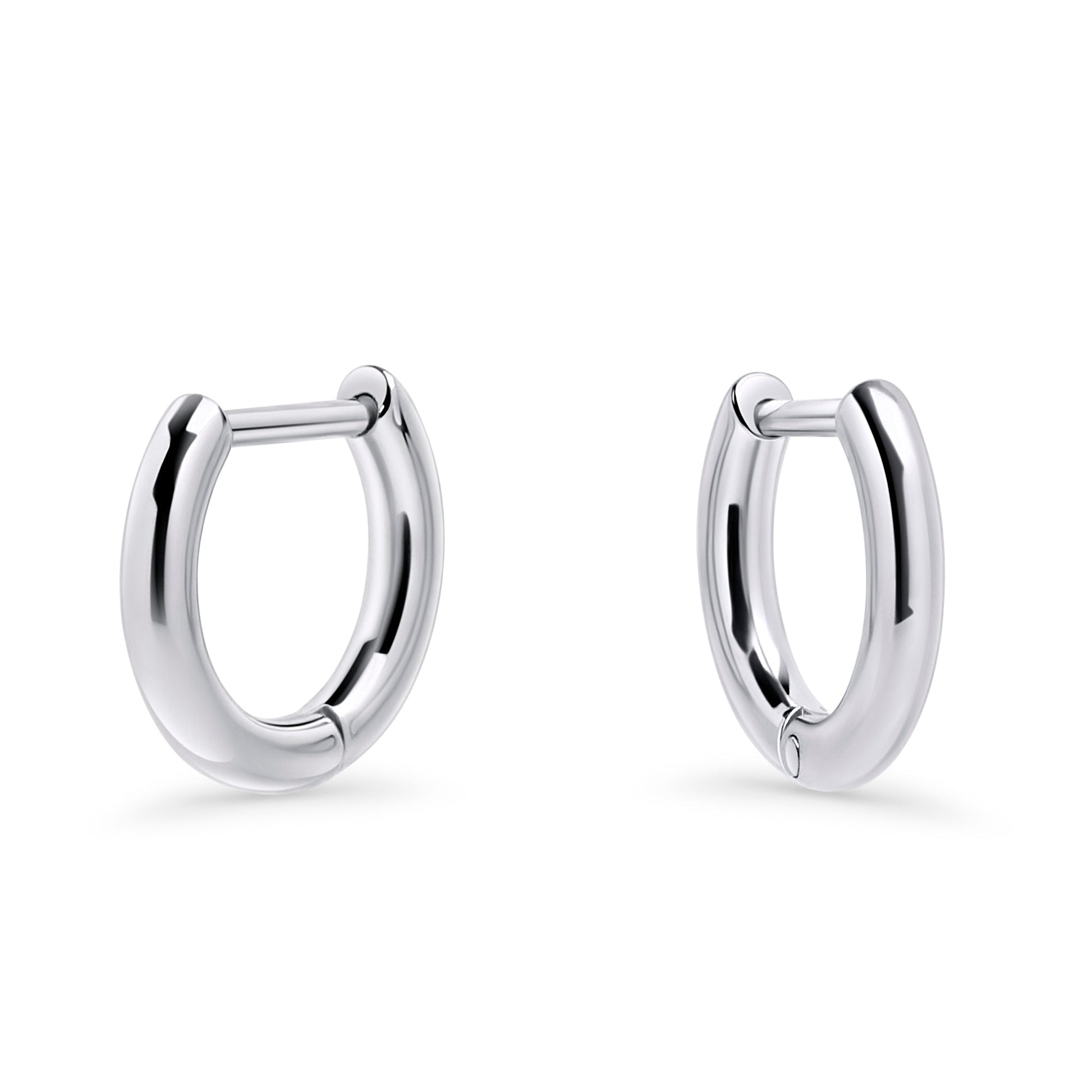 Small stainless steel straight pin waterproof hoops MIAJWL Petites boucles d'oreilles anneaux acier inox à l'épreuve de l'eau Mia Bijoux