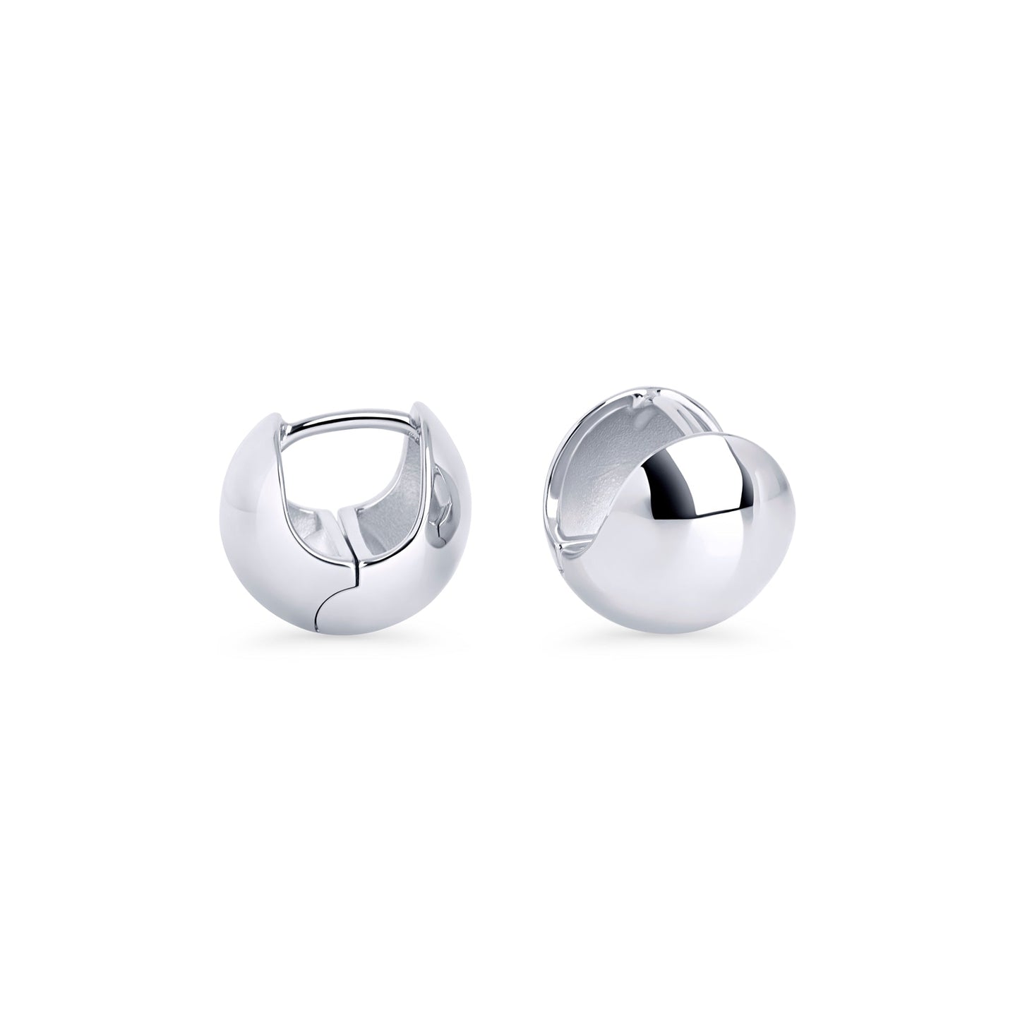 Boucles d'oreilles dormeuses confortable sphère ronde acier inoxydable ne ternit pas Mia Bijoux