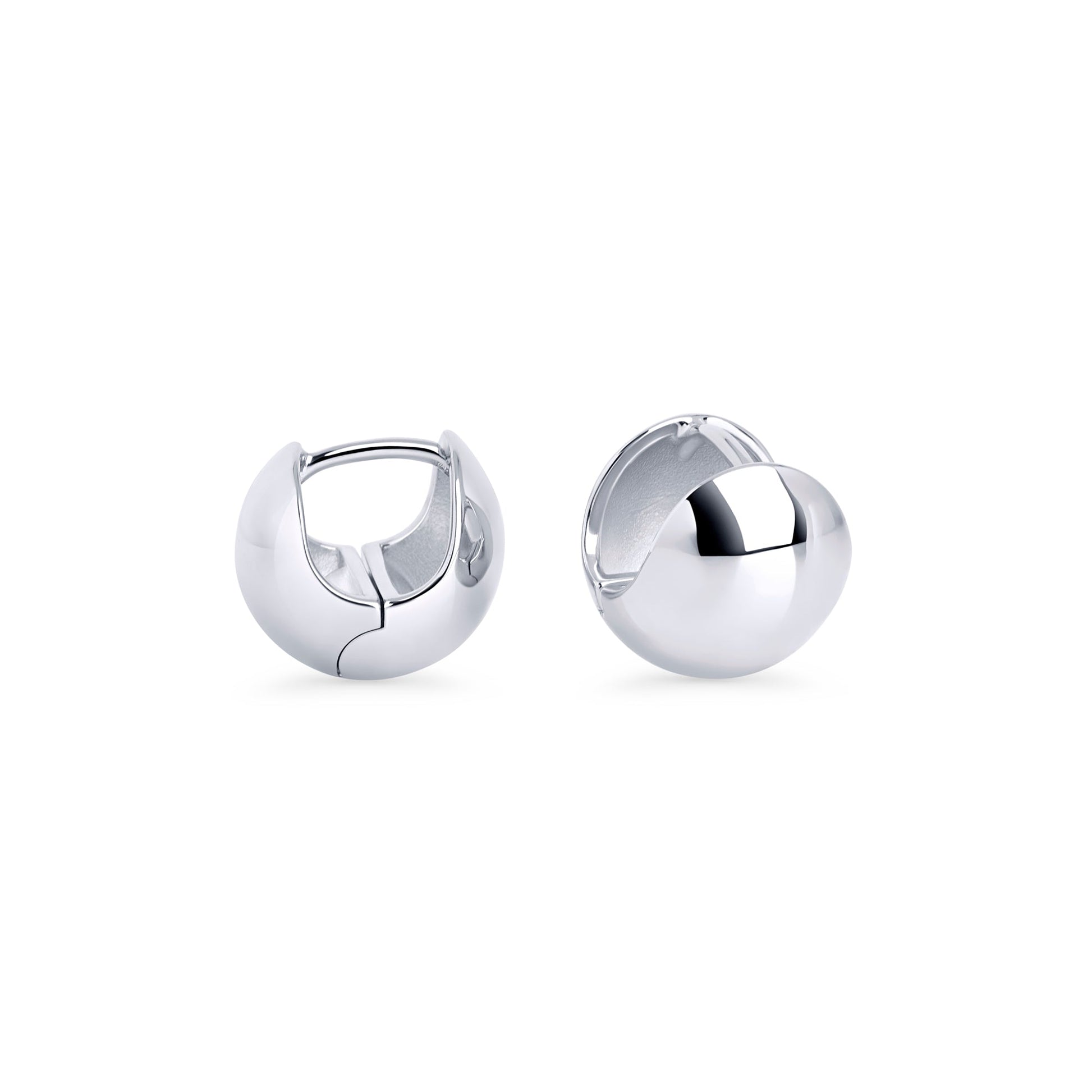 Boucles d'oreilles dormeuses confortable sphère ronde acier inoxydable ne ternit pas Mia Bijoux