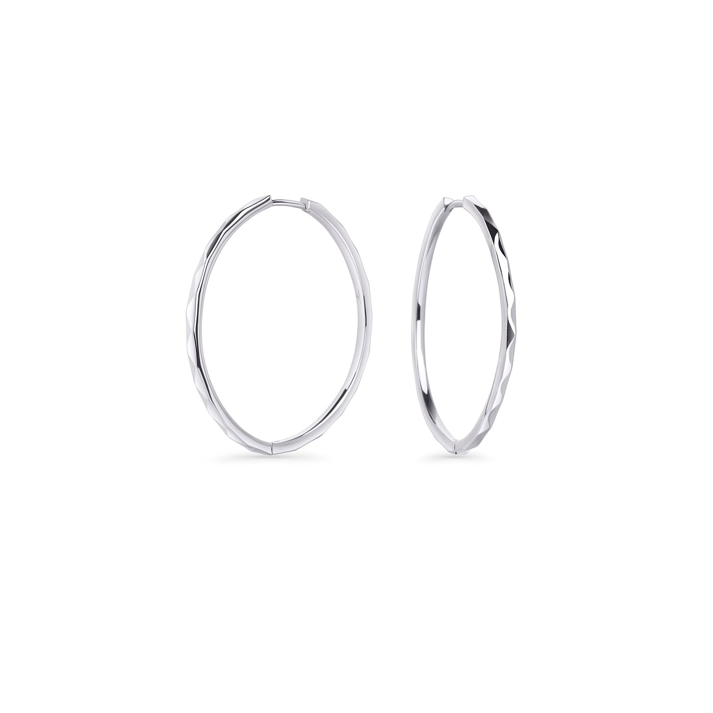 Boucles d'oreilles créoles en jade