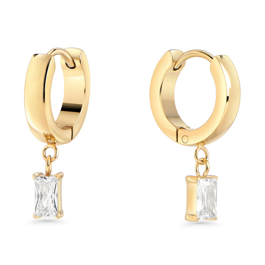    Stainless_steel_gold_pendant_earrings_with_rectangular_stones_boucles_d_oreilles_anneaux_pierre_rectangulaire_or_acier_inoxydable