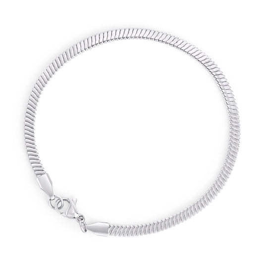Classic stainless steel line chain bracelet safe for skin MIAJWL