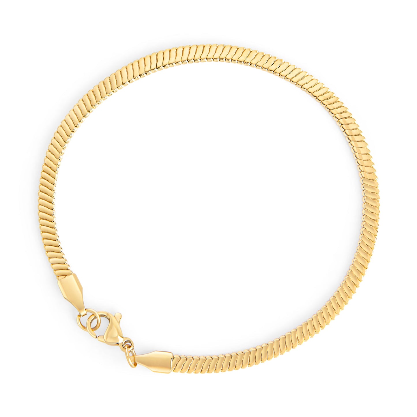 Bracelet chaîne classique acier inoxydable or sécuritaire pour les peaux sensibles Mia Bijoux