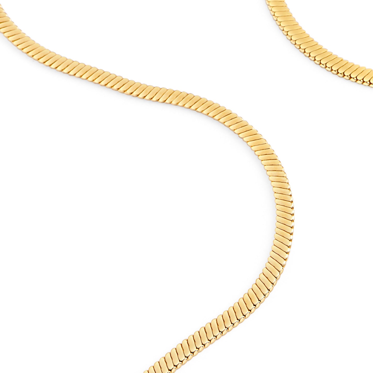 Stainless steel lined pattern chain necklace collier chaine lignes acier inoxydable MIAJWL 