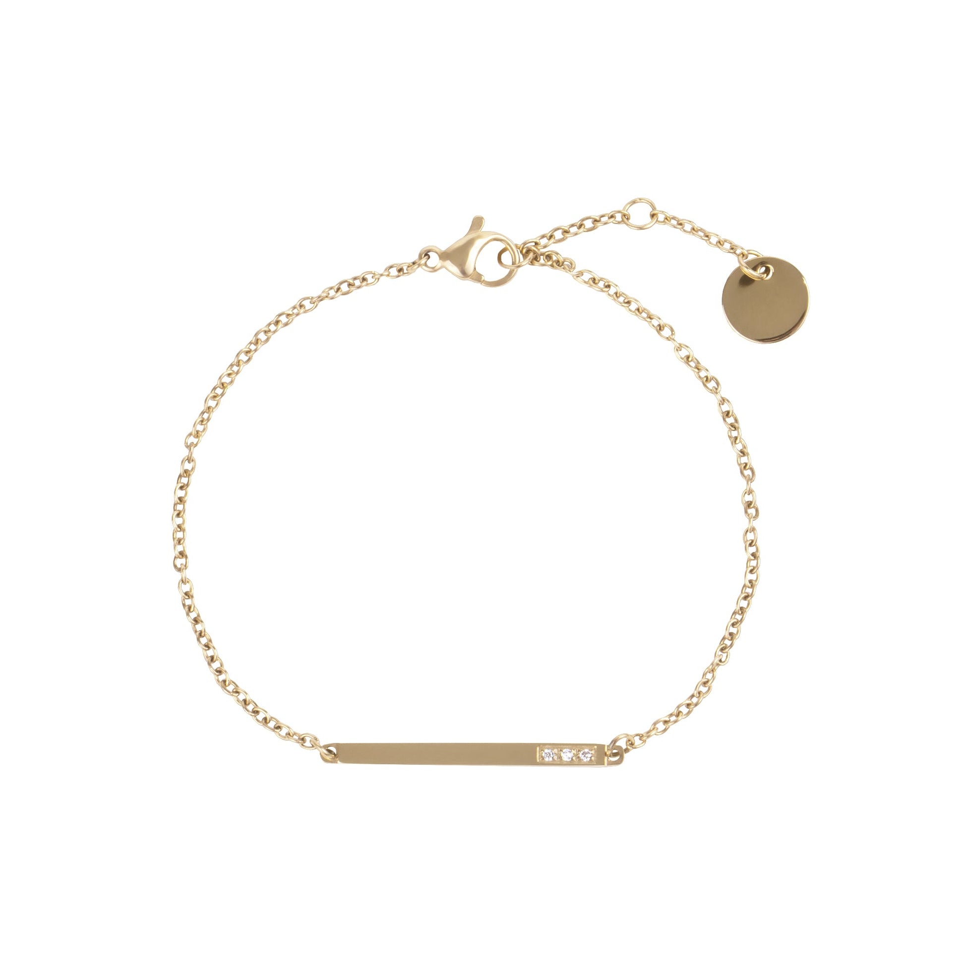 women stainless steel bar bracelet barre femme acier inoxydable MIA Bijoux T120B001