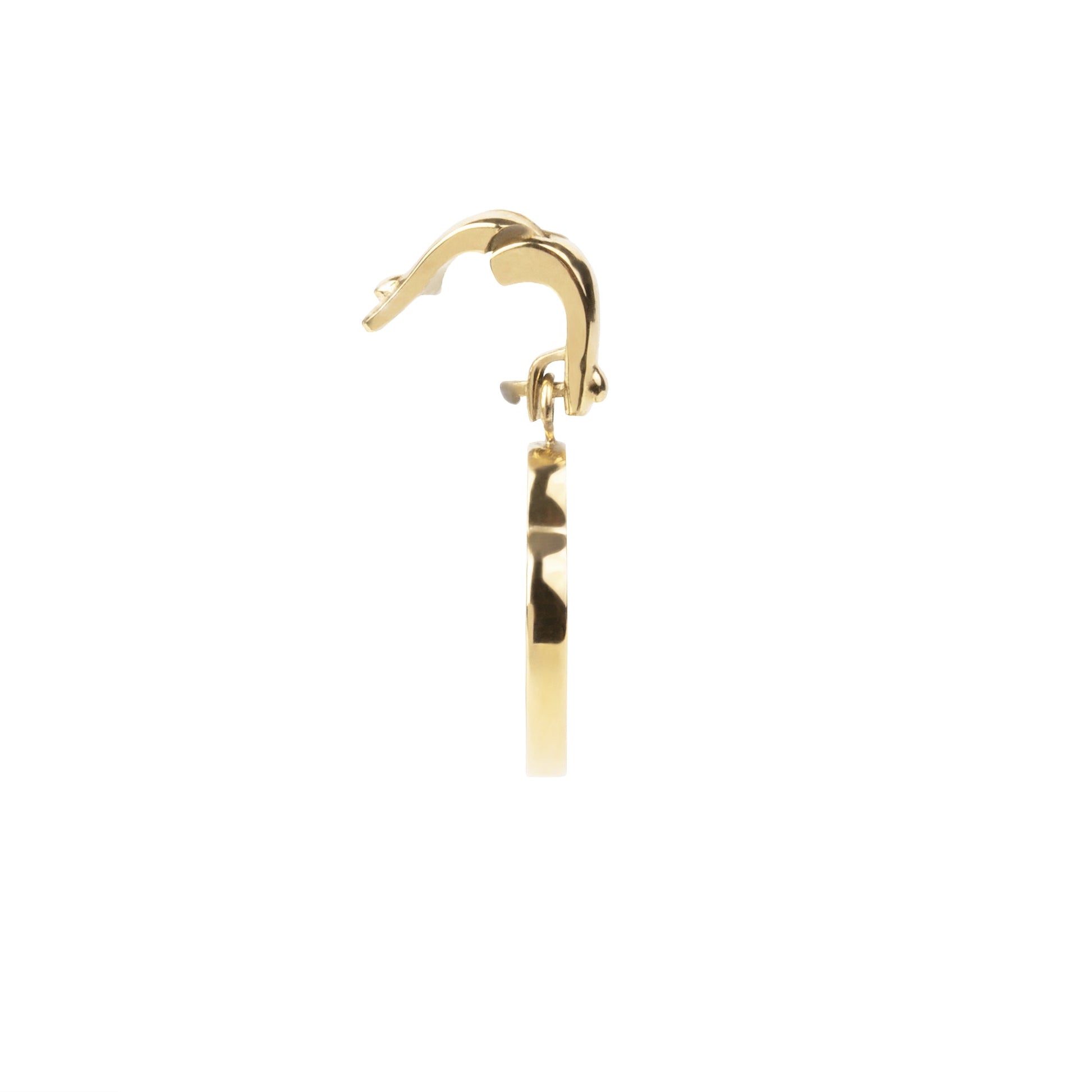 Stainless Steel clippable gold charm to customize and personalize jewelry T121CHsideDO