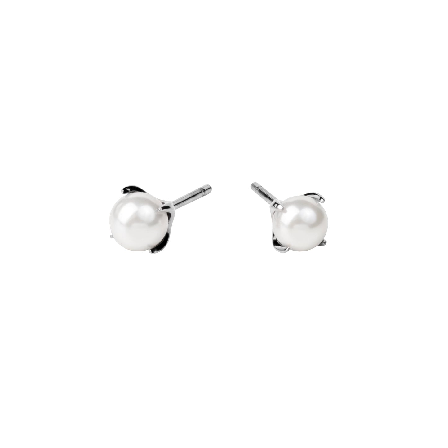 Stainless Steel Dainty Pearl stud earrings T121E001AR