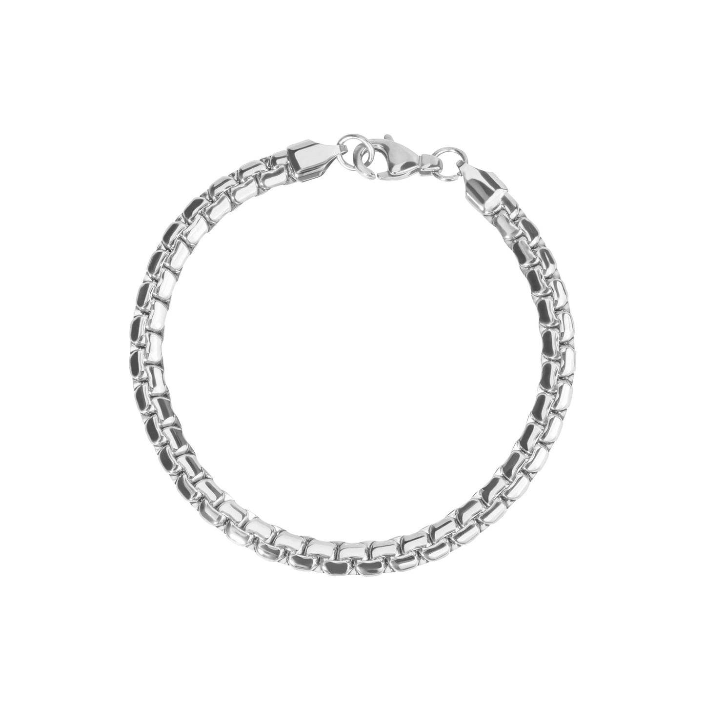 Silver textured waterproof bracelet for women stainless steel MIA