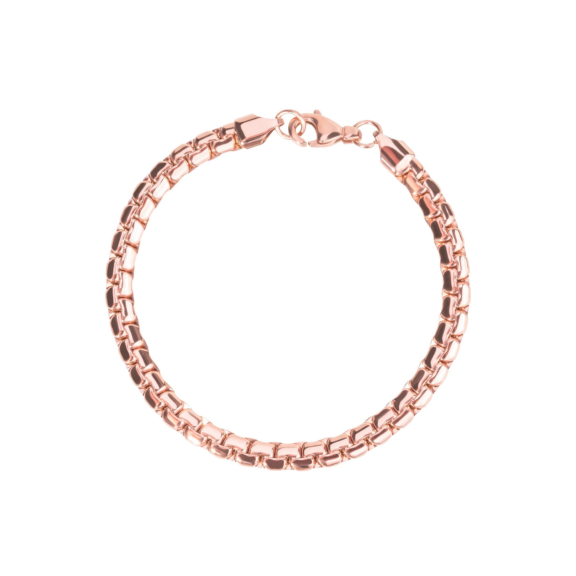 Bracelet or rose hypoallergénique acier inoxydable MIA