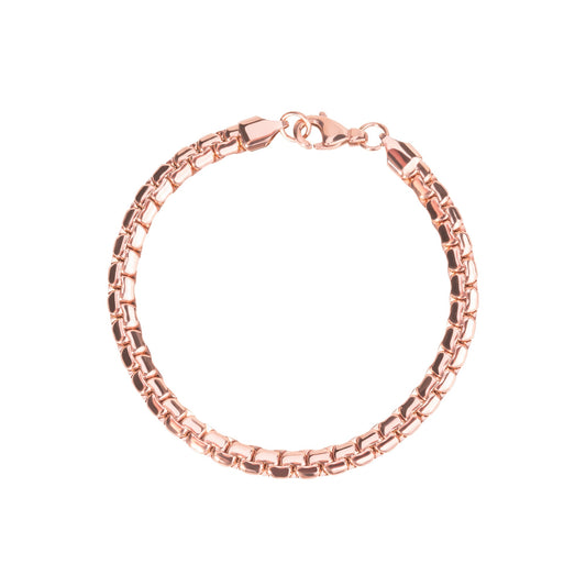 Bracelet or rose hypoallergénique acier inoxydable MIA
