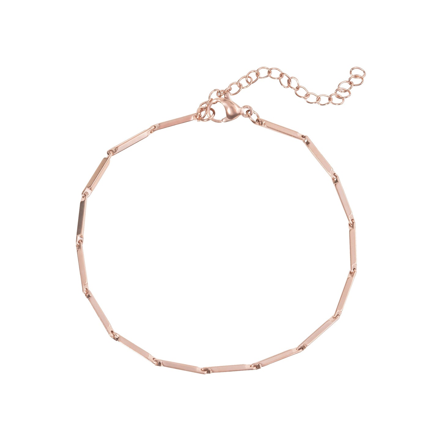 Anklet tarnish resistant stainless steel rosegold MIA