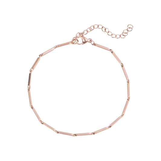 Anklet tarnish resistant stainless steel rosegold MIA
