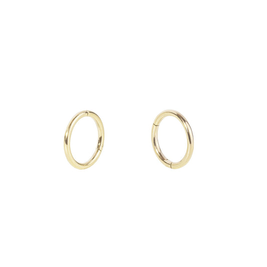 Anneaux 10 mm sans fin inifinis confortables et durables acier inoxydable or MIA