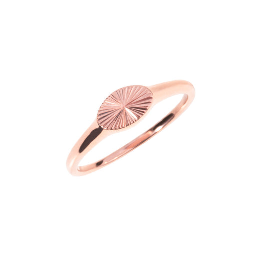 Stainless steel ring sun shape rosegold and tarnish resistant MIA