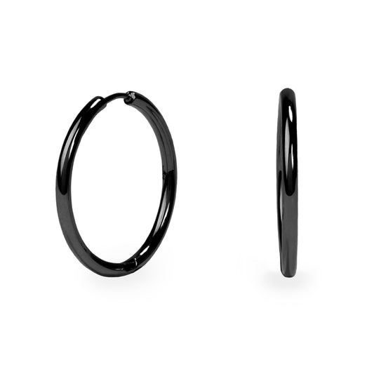 black-hoop-earrings-hypoallergenic