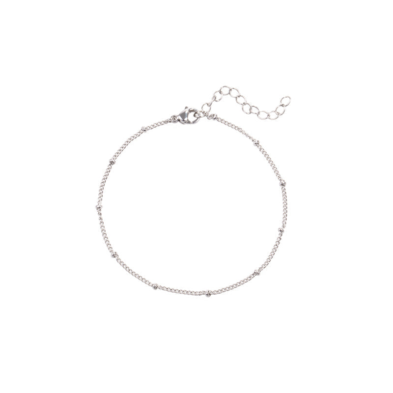 beads wrist chain stainless steel bracelet acier inoxydable MIA T219C075