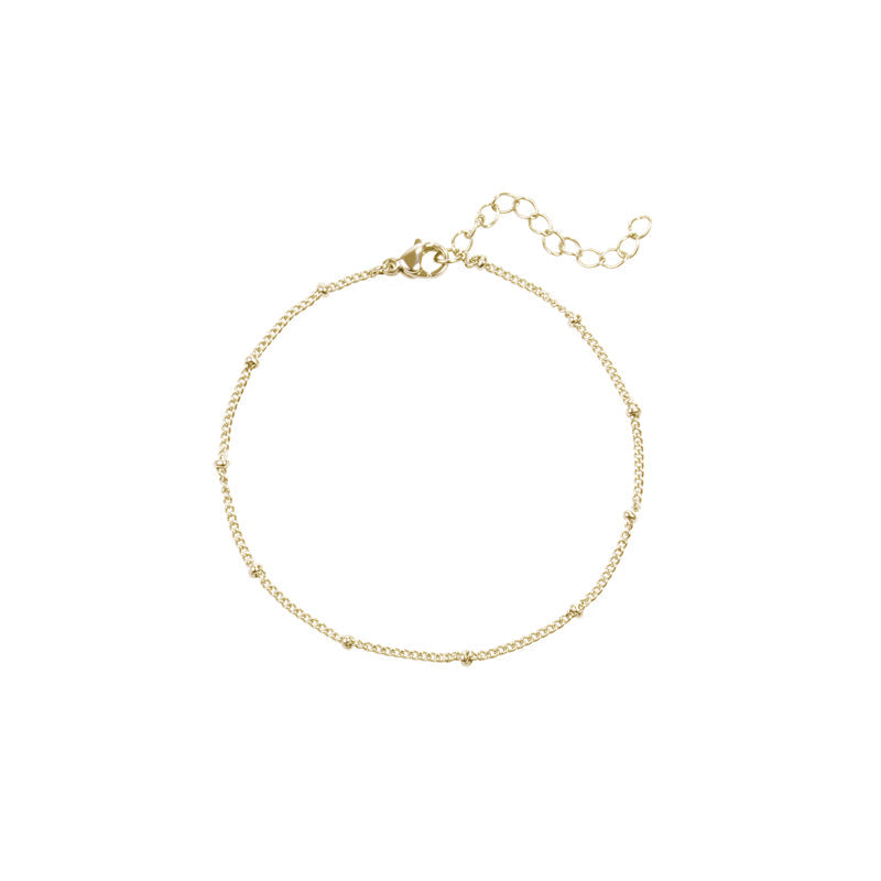 beads wrist chain stainless steel bracelet acier inoxydable MIA T219C075