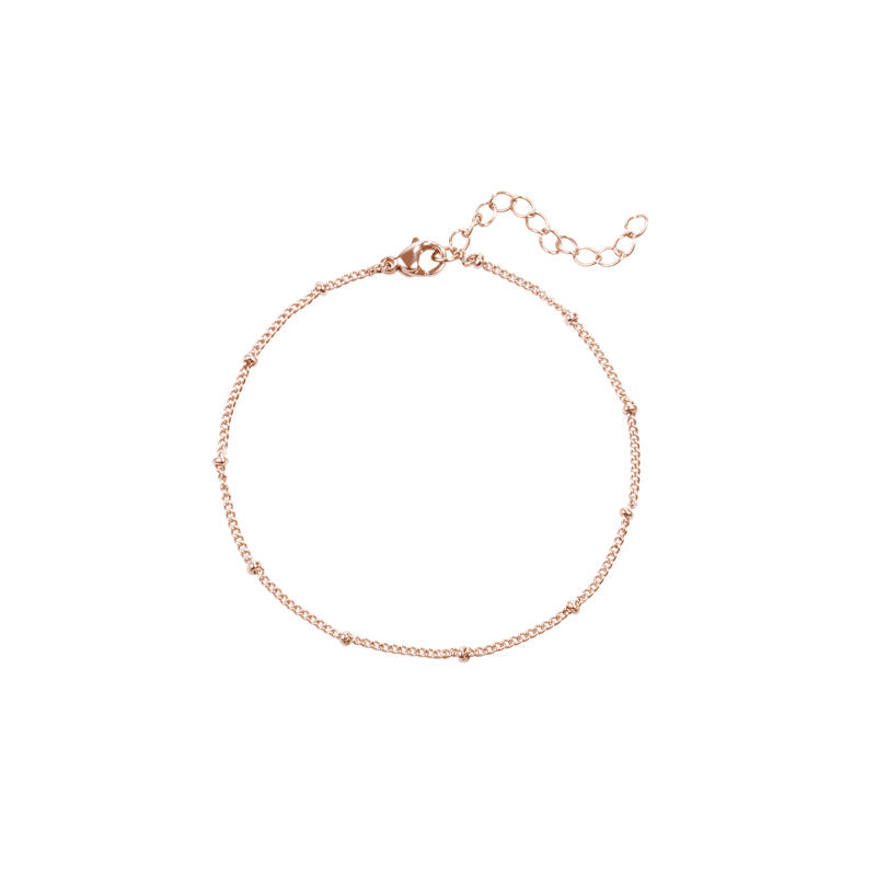 beads wrist chain stainless steel bracelet acier inoxydable MIA T219C075