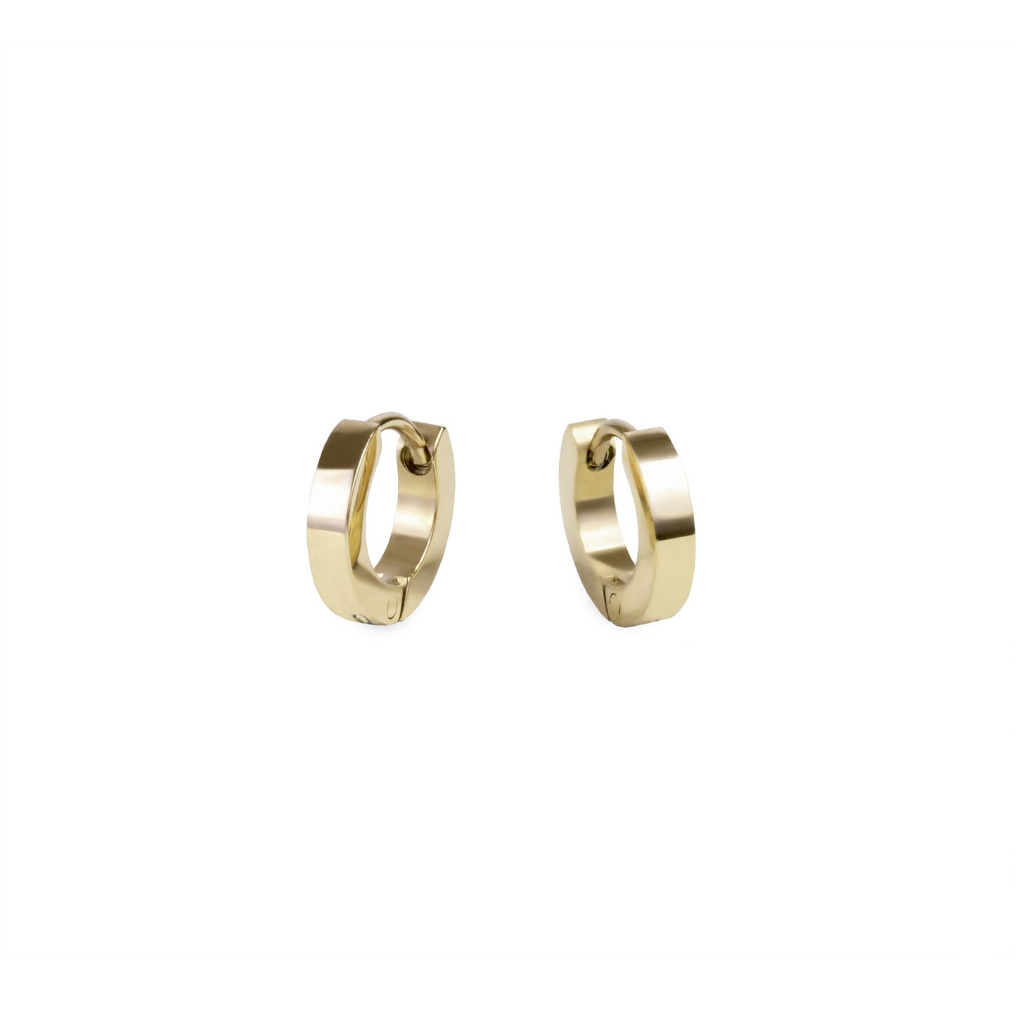 gold huggie earrings hypoallergenic petites boucles d'oreilles dormeuse or acier inoxydable hypoallergène MIA  T320E006