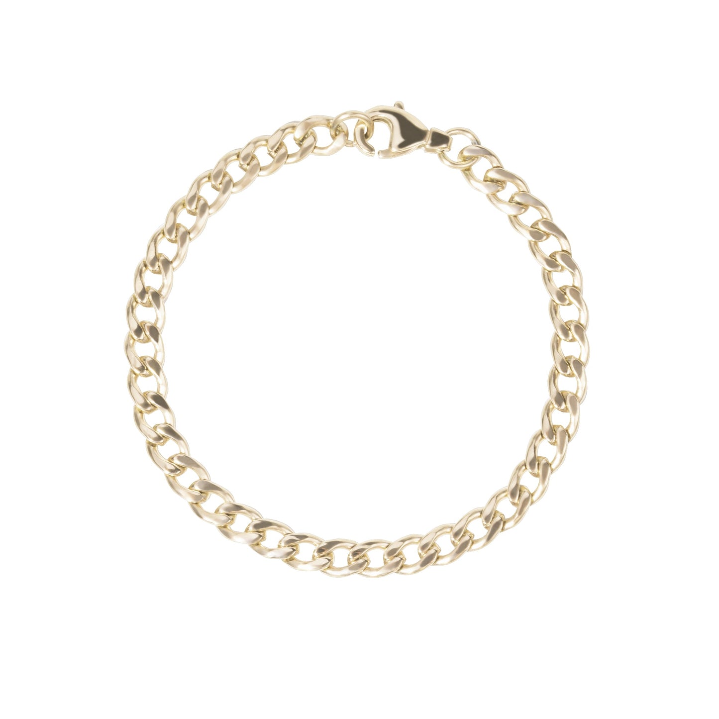 Gold curb bracelet stainless steel bracelet gourmette or acier inoxydable MIA bijoux