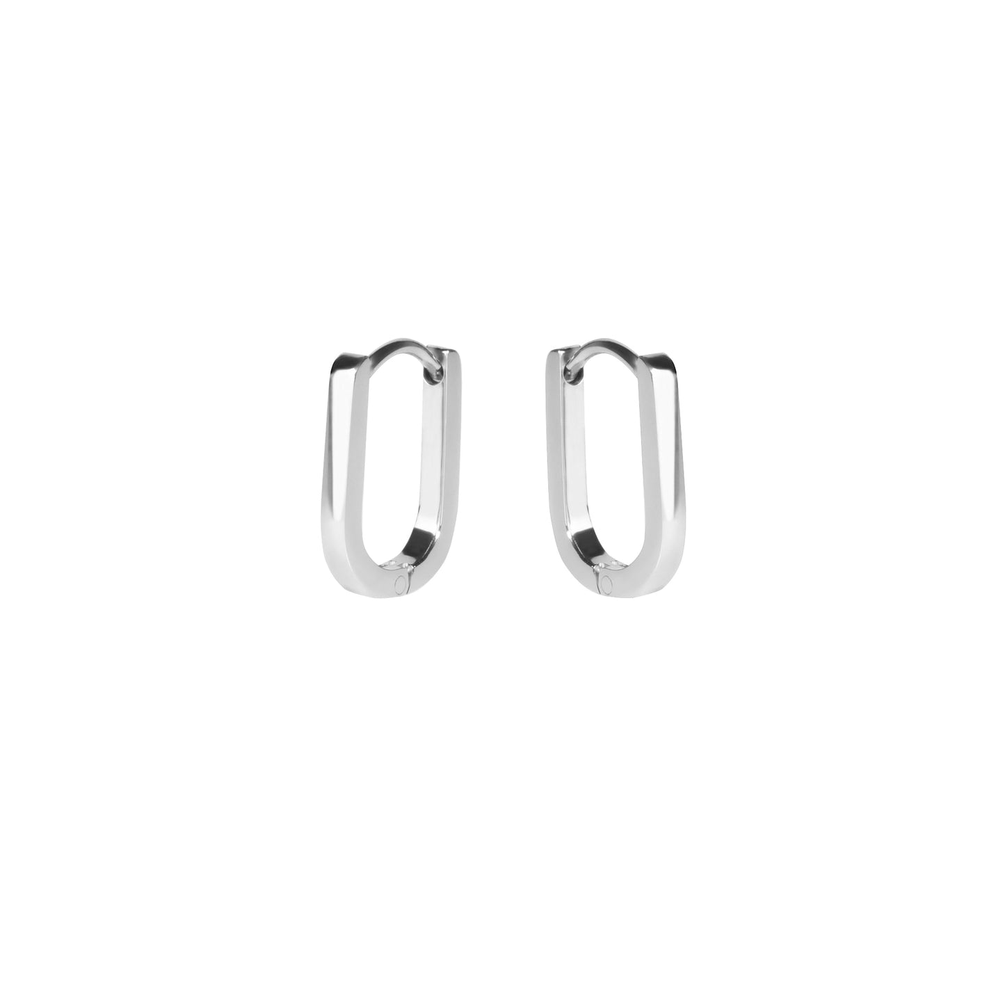 Oval U shape huggie earrings boucles d'oreilles dormeuses en U oval